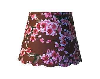 Sakura Cherry Blossom Scalloped Lamp Shade - Large - Multiple Colorways