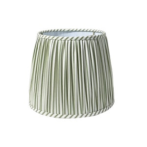 Gathered Ticking Striped Lamp Shade, Multiple Sizes and Colors Available