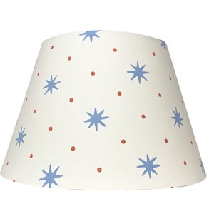 Blue Star With Orange Dot Lamp Shade Small - Etsy