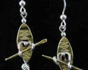 Handmade Kayaker Earrings