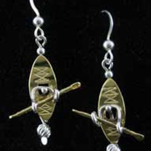 Handmade Kayaker Earrings