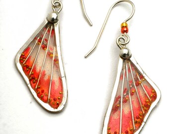 Hummingbird Moth Wing Earrings