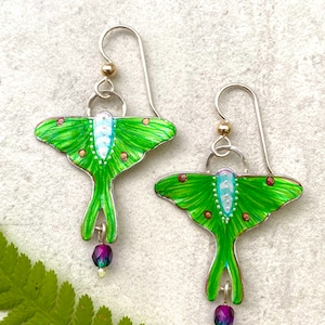 Luna Moth Earrings