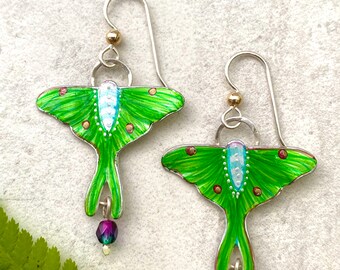 Luna Moth Earrings