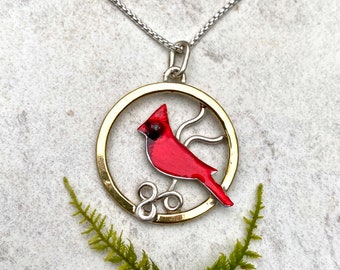 Red Cardinal Necklace