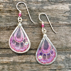 Glasswing Butterfly Wing Earrings