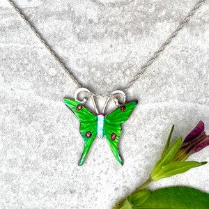 Small Luna Moth Necklace