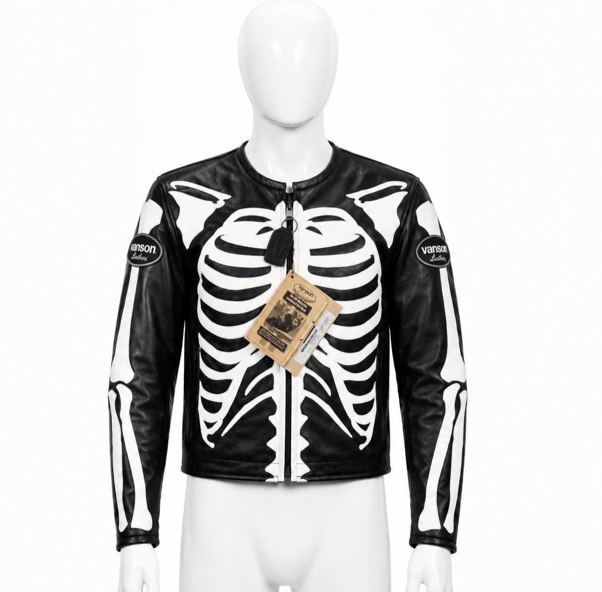 Vanson Skeleton Leather Jacket - Etsy