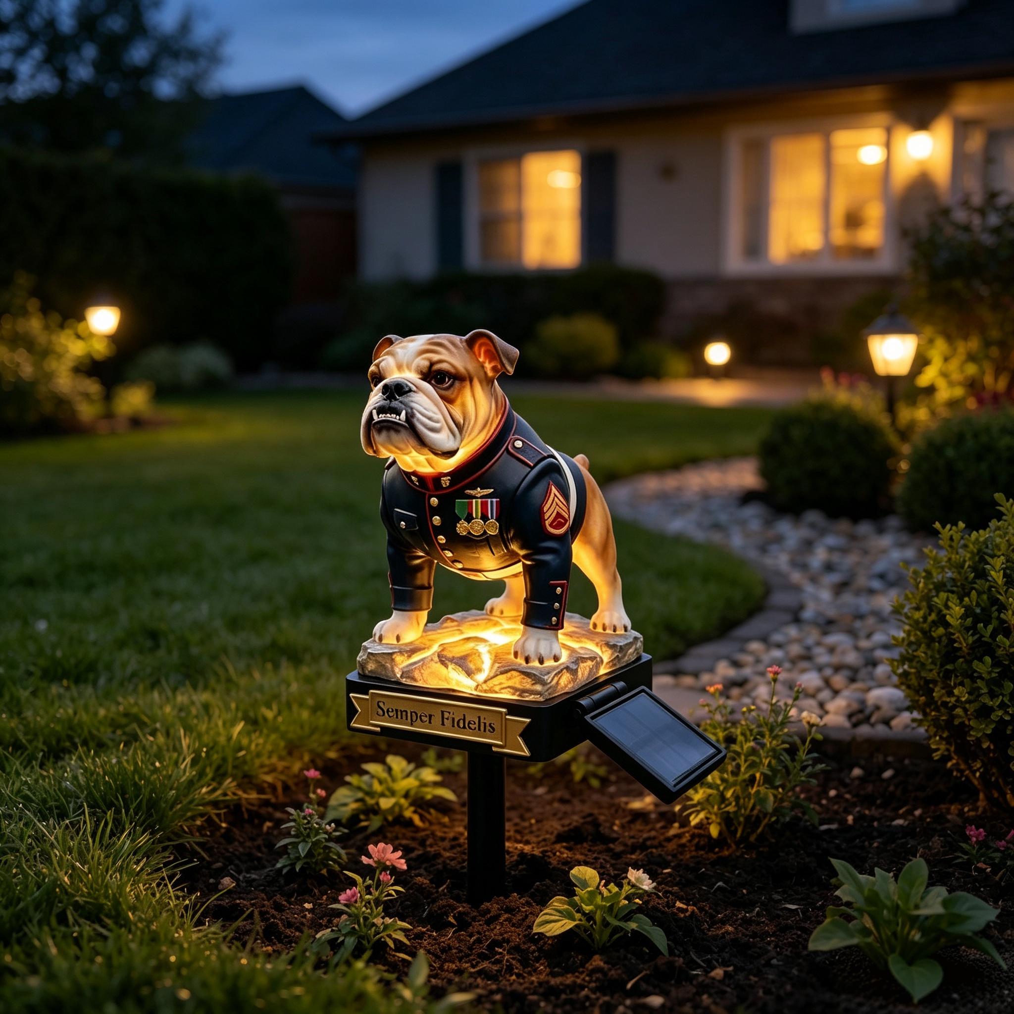 Marine Corps Solar Light - Etsy