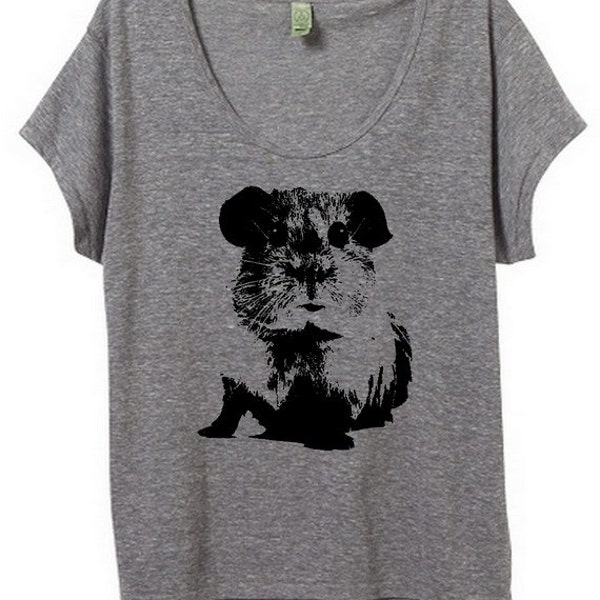 Guinea Pig Womens Slouchy Tee Shirt