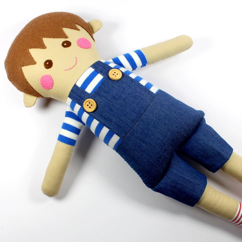 Boy Ragdoll Boy Rag Doll | Cloth Doll for Boys | Fabric Rag Doll | Sebastian Doll ...