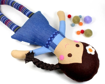 keepsake rag doll | camille cloth doll | first doll | handmade rag doll | girl doll