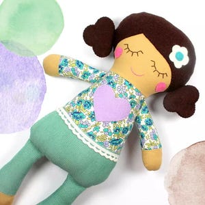 baby doll | soft baby toy |  Rosie doll |  first doll |  baby rag doll |  baby shower gift |  sleeping doll