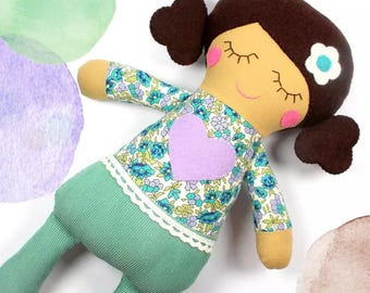 baby doll | soft baby toy |  Rosie doll |  first doll |  baby rag doll |  baby shower gift |  sleeping doll