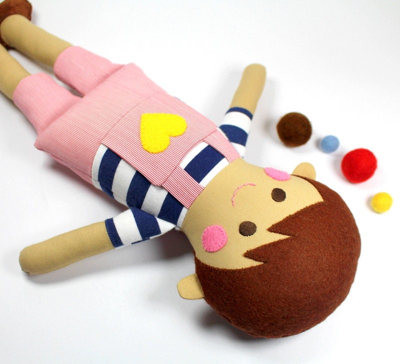 Boy Ragdoll Boy Rag Doll | Cloth Doll for Boys | Fabric Rag Doll | Baby Boy Gift ...