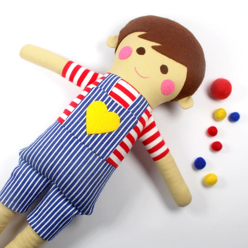 Boy Ragdoll Boy Rag Doll | Cloth Doll for Boys | Fabric Rag Doll | Sebastian Doll ...