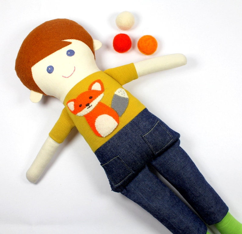 Boy Ragdoll Boy Rag Doll | Cloth Doll for Boys | Fabric Rag Doll | Sebastian Doll ...