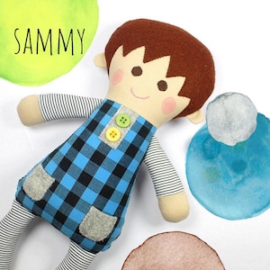 boy baby doll | baby rag doll | boy doll | Sammy doll |  first doll |  baby shower gift |  sleeping doll  | kid room decor  | nursery decor