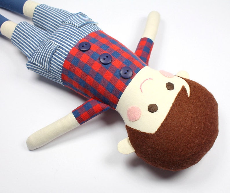 Boy Ragdoll Boy Rag Doll | Cloth Doll for Boys | Fabric Rag Doll | Sebastian Doll ...