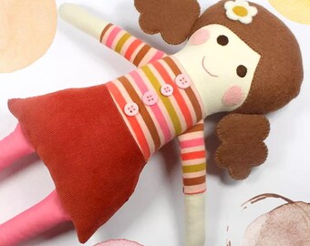 手作り人形、ラグドール、布人形、女の子向け人形、家宝人形、記念品