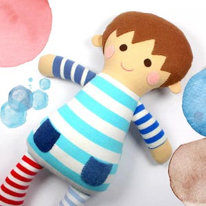 boy baby doll | baby rag doll | boy doll | Sammy doll |  first doll |  baby shower gift |  sleeping doll  | kid room decor  | nursery decor