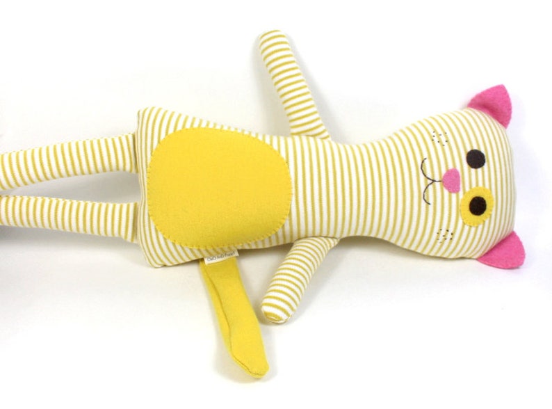 Organic Plush Toy Cat Poppy Cat Organic Soft Stuffed Plush Etsy