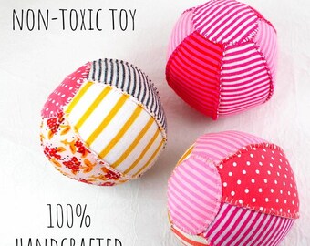Play Ball - Soft Cotton Ball - Ball Rattle - Small Fabric Ball - Soft Toy for Baby - Colorful Toy - Small Ball - Soft Ball - Ball Toddlers