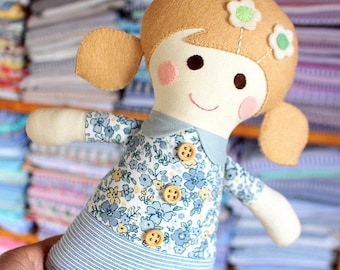 Baby Dolls for Baby First Doll Handmade Baby Doll Personalized First Doll Baby Shower Gift First Birthday Gift for Baby Soft Toy Handmade