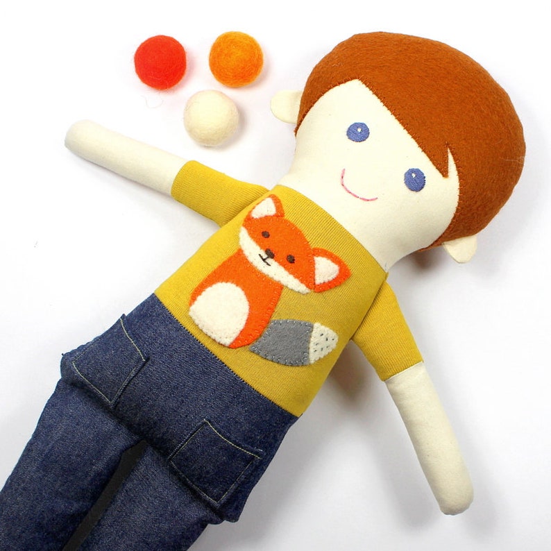 Boy Ragdoll Boy Rag Doll | Cloth Doll for Boys | Fabric Rag Doll | Sebastian Doll ...