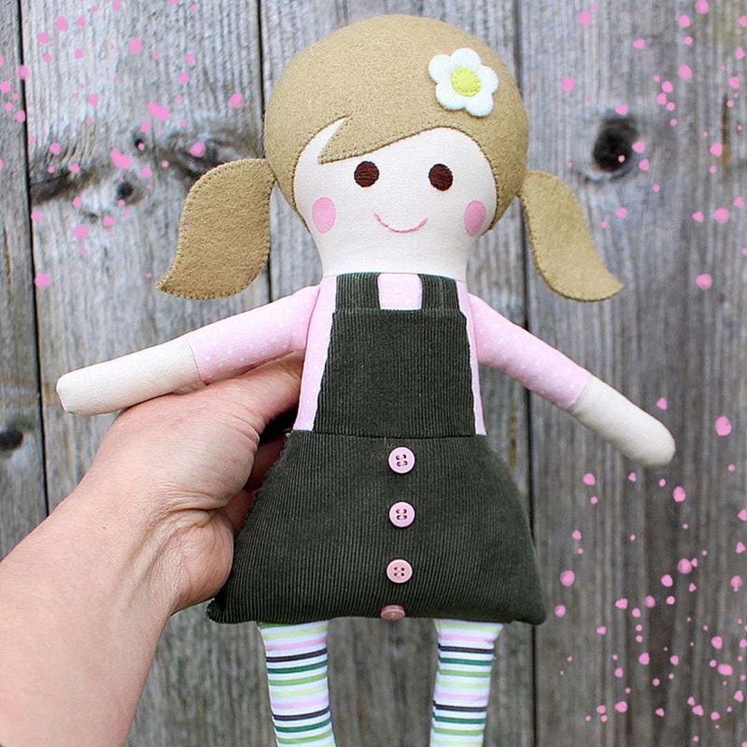 Handmade Rag Doll Custom Rag Doll Personalized Fabric Rag Doll Handmade ...