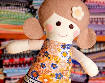 Waldorf Baby Doll Soft Baby Toys First Baby Doll First Doll Baby Shower Gift Handmade Baby Doll Baby Girls First Doll Sleeping Baby Gift