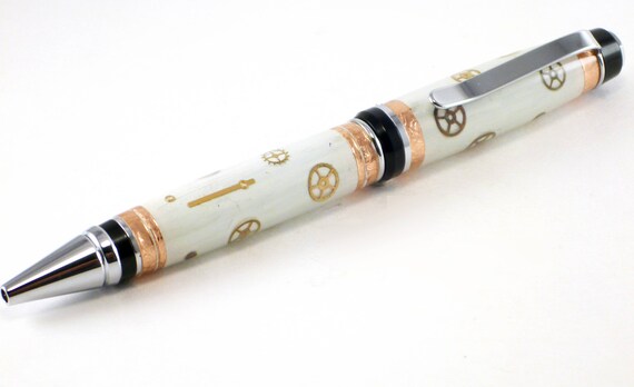 gift Ballpoint pen stuffed from birch writing instrument hand-turned