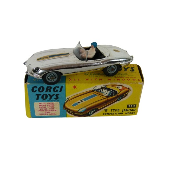 Corgi 312 Jaguar E Type Competition Model | Silver | Original Box