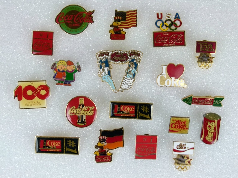 Coca Cola 1996 Olympic Pins Collection of 18 | Etsy
