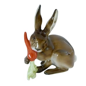 Vintage Hutschenreuther Rabbit With Carrot | Karl Tutter Porcelain