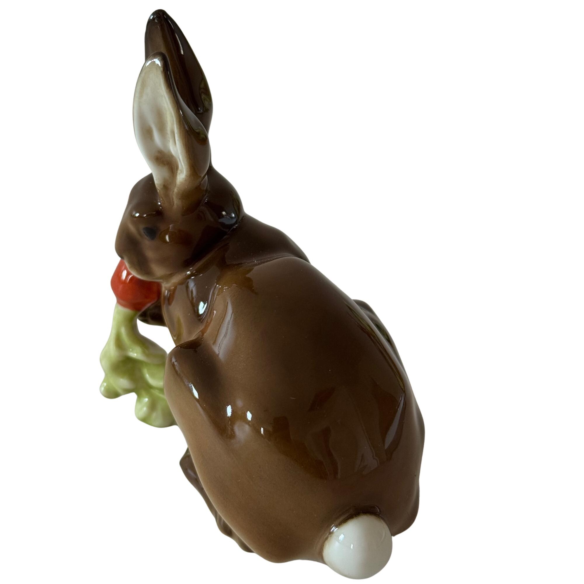 Vintage Hutschenreuther Rabbit With Carrot | Karl Tutter Porcelain