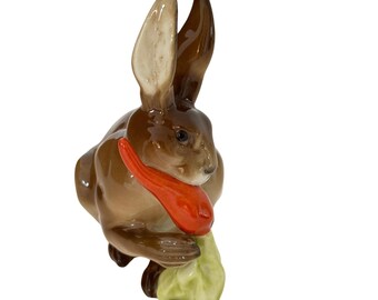 Vintage Hutschenreuther Rabbit With Carrot | Karl Tutter Porcelain