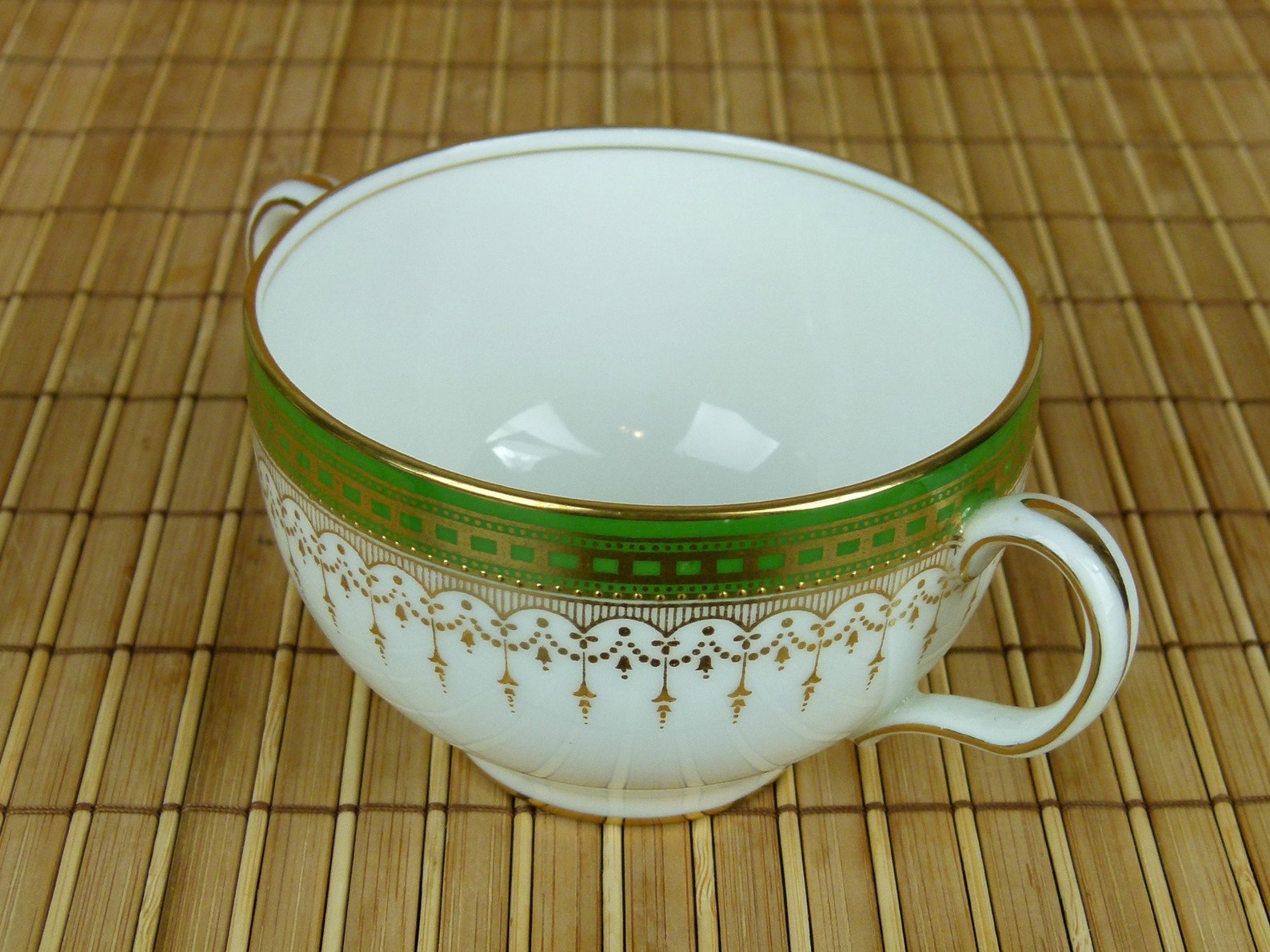 Royal Dalton Two Handled Soup/Bouillon Cup and Saucer White Etsy