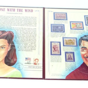 1986 Gone With The Wind Commerative Folio from the Postal Commemorative Society