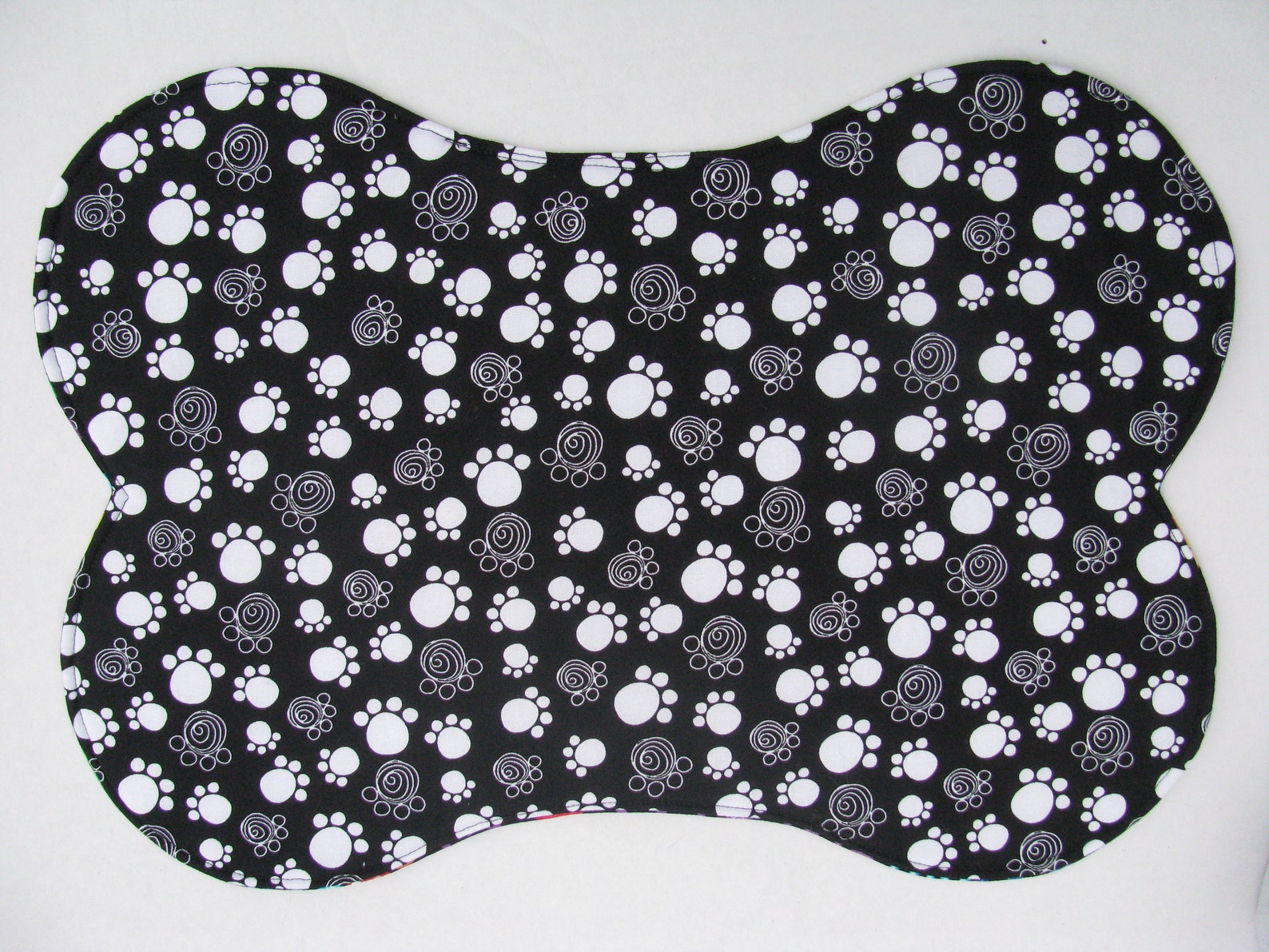 Dog Bowl Feeding Placemat Dog Mat Paw Prints Dog Bone Mat Etsy