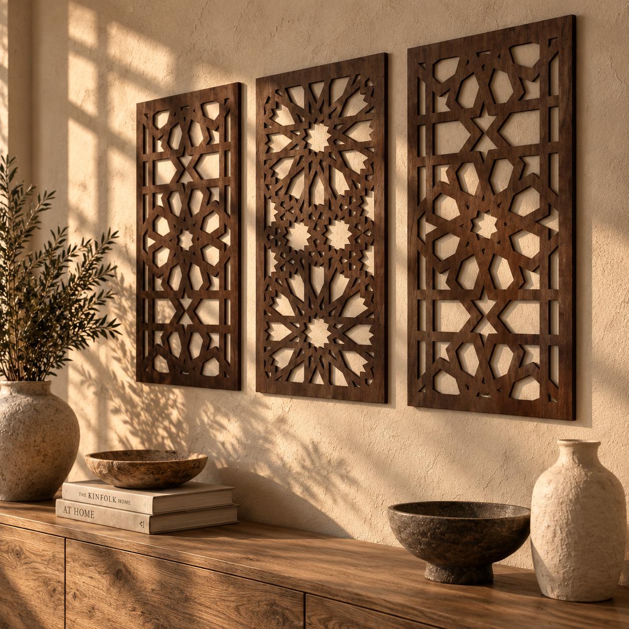 Arabesque Wood Panels - Etsy