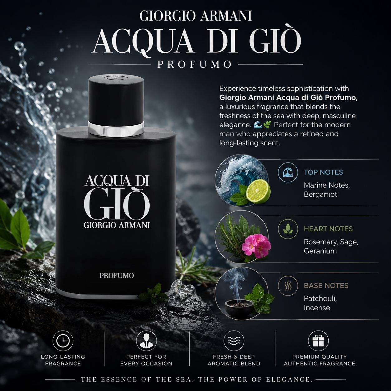 Acqua Di Gio Profumo - Etsy