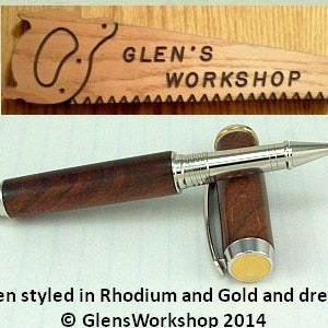 Rollerball Pen Collector Pen Handmade Executive Pen Rhodium Office Pen Gel Pen Figured Walnut Schmidt Ceramic Ball