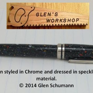 Ballpoint Pen Twist Pen Handmade Cross Pen Chrome Solid Counter Top Material Corian European Pen