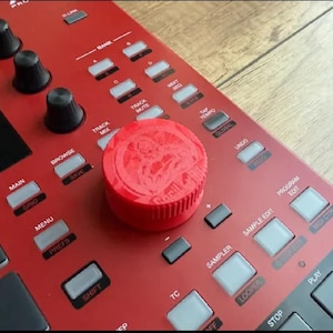Large Retro Jog Wheel Knob for Akai MPC One and MPC One Plus | Vintage 50s-60s Style Replacement Knob | PETG Beatmaking Accessories