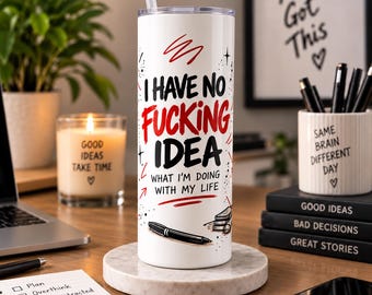 Witziger, schmaler 590-ml-Becher, sarkastischer Bürobecher, Edelstahl-Geschenk für Kollegen