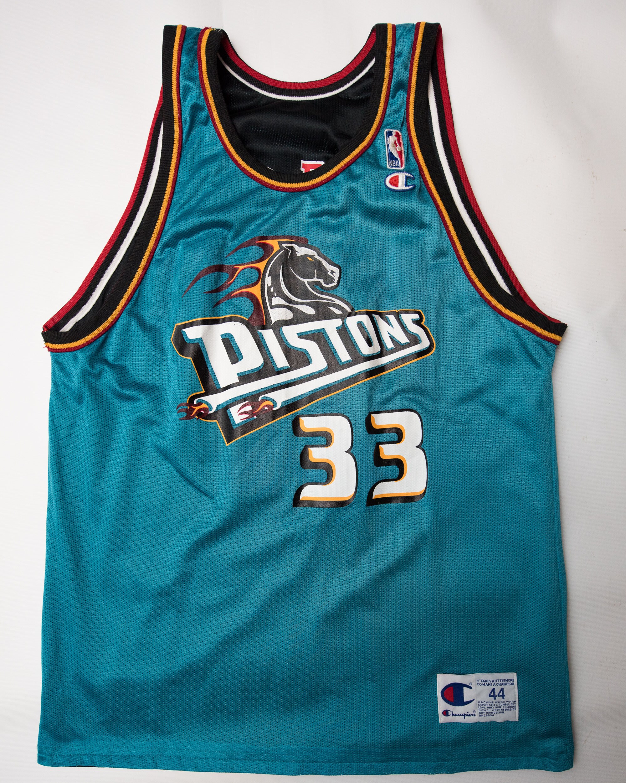 Vintage Champion Brand Detroit Pistons Grant Hill Reversible