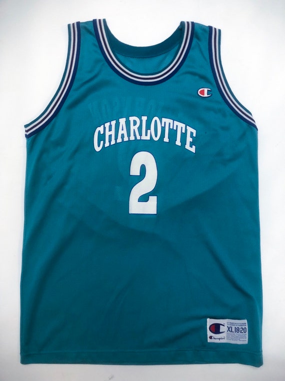 charlotte hornets 90s jersey