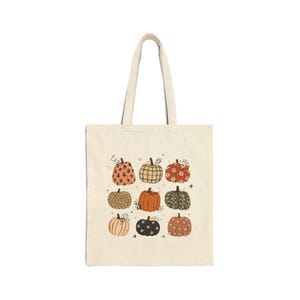 Sac fourre-tout à motifs de citrouilles