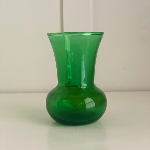 Anchor Hocking Forest Green Bud Vase